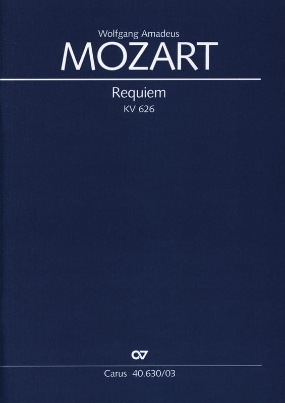 Requiem - Chœur Piano MOZART Partition Chœur