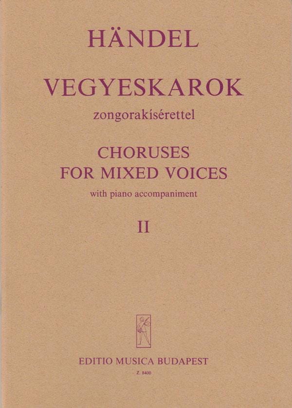 Choeurs Pour Voix Mixtes Vol 2 HAENDEL Partition Chœur
