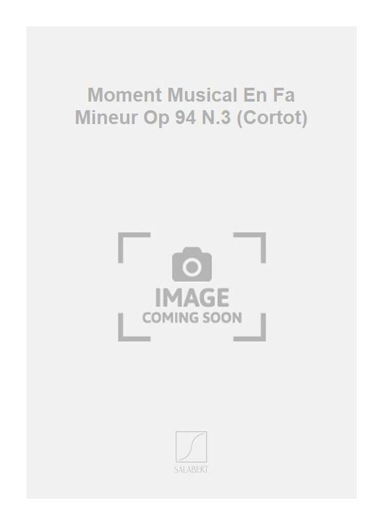 Moment musical, Op. 94 N° 3 SCHUBERT Partition