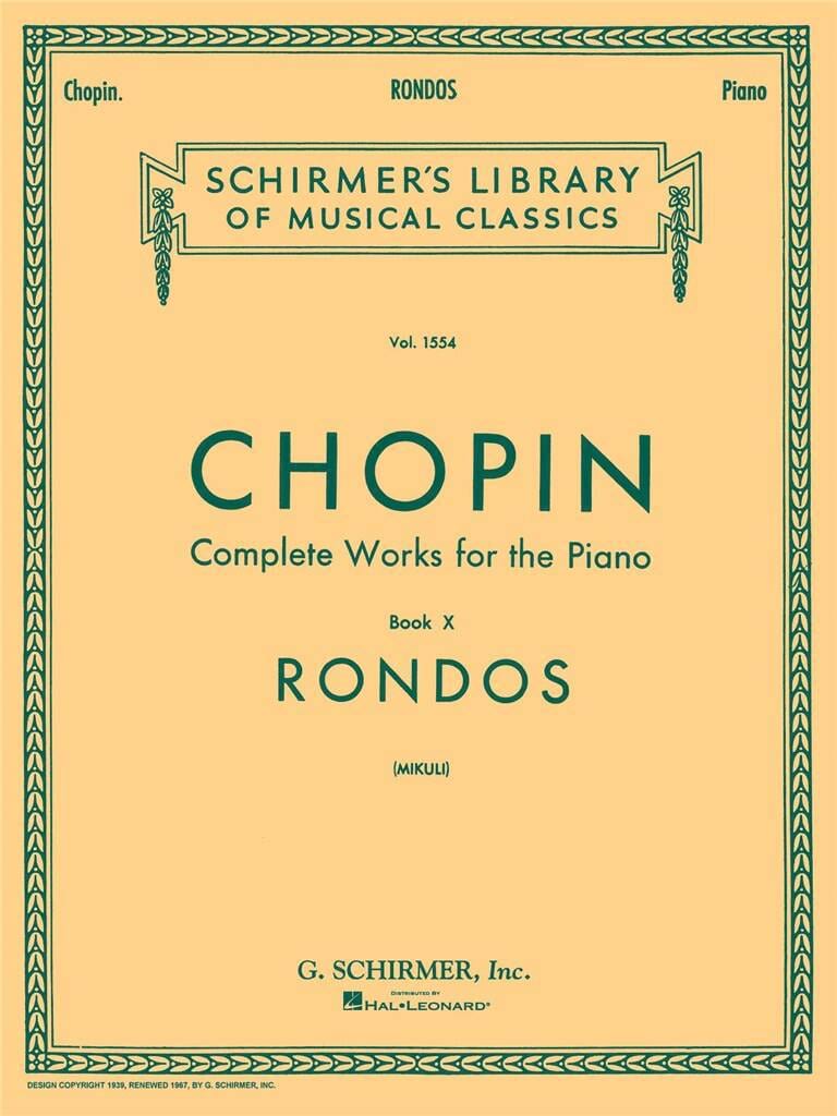 Rondos CHOPIN Partition Piano