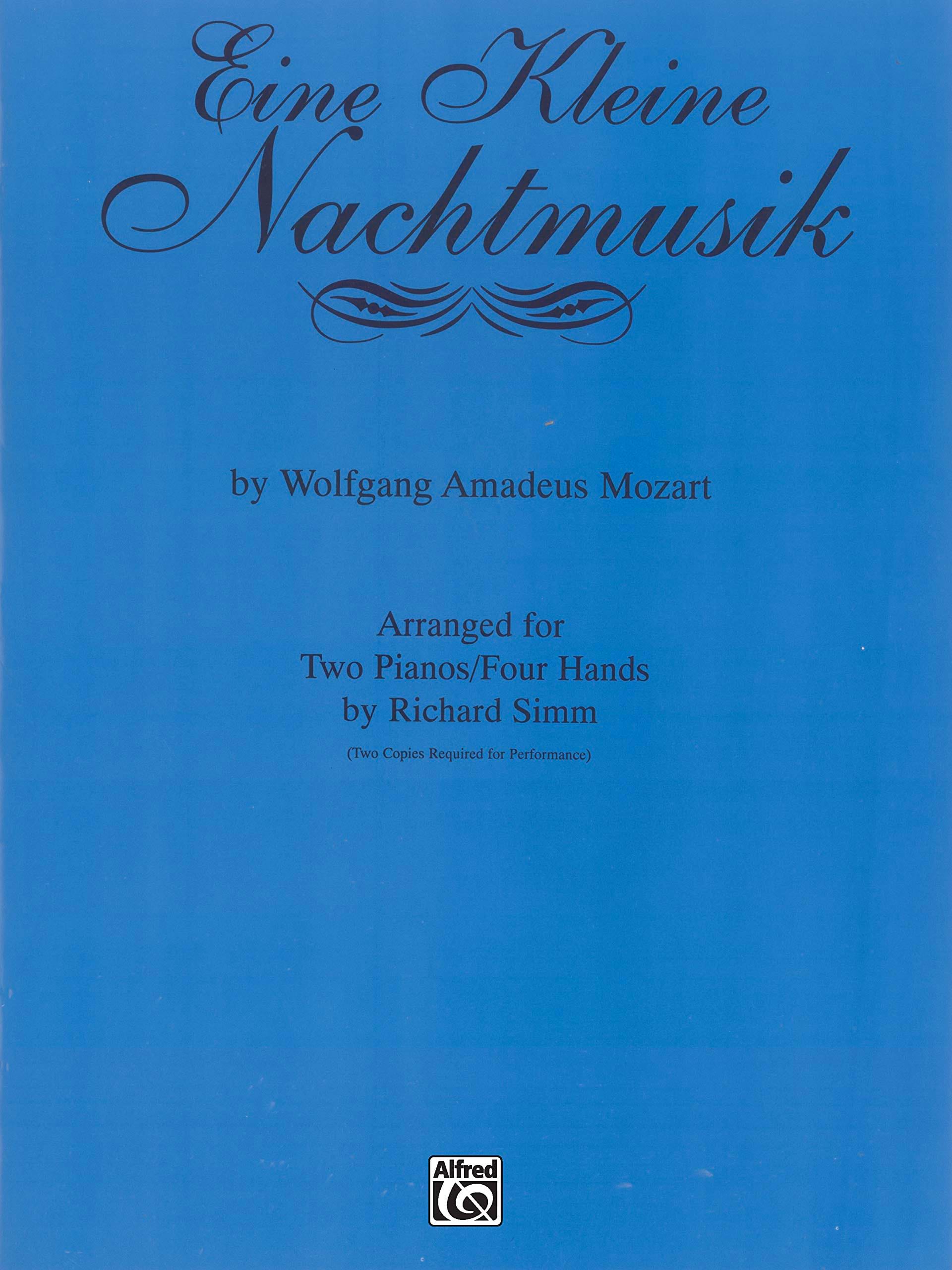 Eine Kleine Nachtmusik 2 Pianos - 4 Mains MOZART Partition Piano