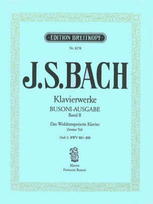 Le clavier bien tempéré II/3 - Bach Jean-Sébastien / Busoni Ferruccio