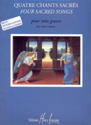 4 Chants Sacrés. Voix Grave Partition Mélodies
