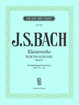 Zweistimmige Inventionen. Volume 4