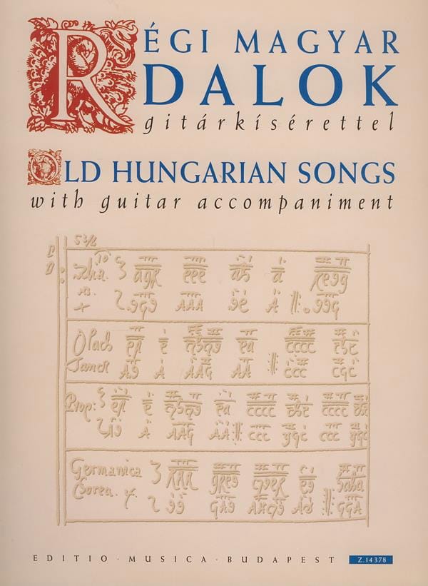 Old Hungarian Songs Partition Guitare