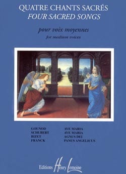 4 Chants Sacrés. Voix Moyenne Partition Mélodies