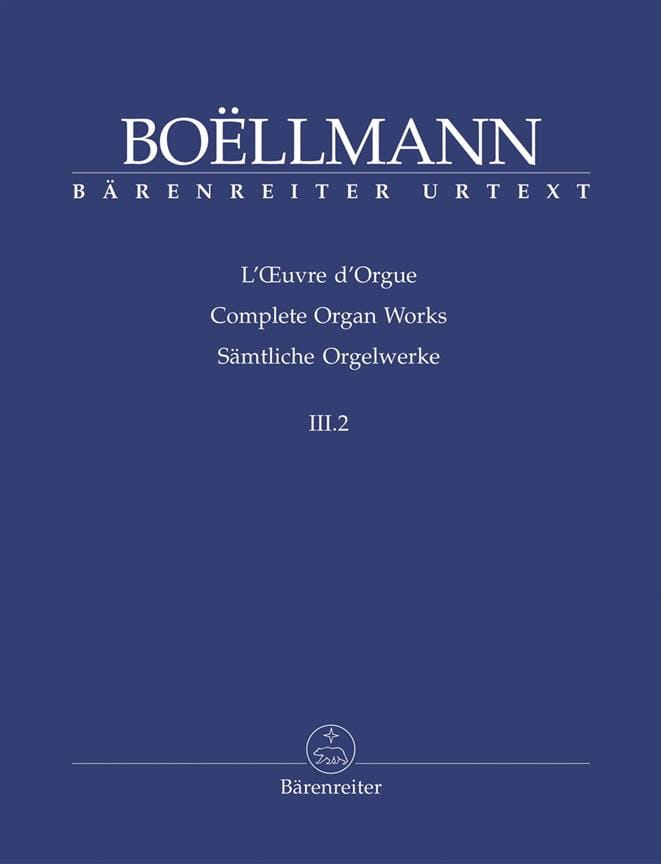 Oeuvre d'Orgue Volume 3-2 Léon Boëllmann Partition Orgue