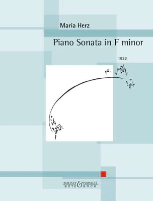 Sonate Pour Piano en Fa mineur Maria Herz Partition Piano