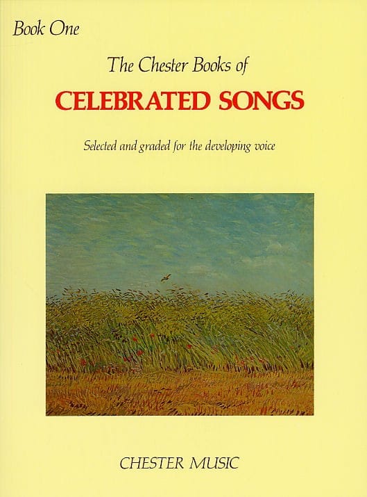 Chester Book Of Celebrated Songs Volume 1 Partition Mélodies