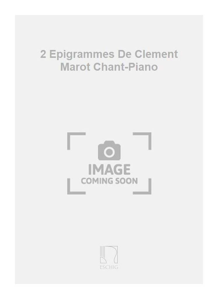 2 Epigrammes RAVEL Partition Mélodies