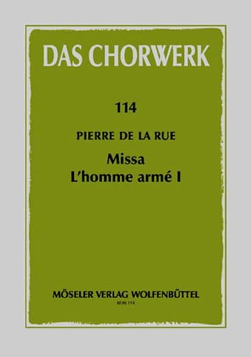 Messe de L'homme Armé 1 Rue Pierre De La Partition Chœur