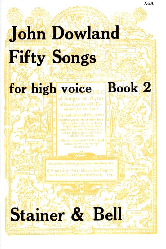50 Songs. Voix Haute Volume 2 DOWLAND Partition Mélodies