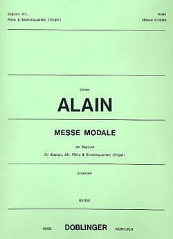 Messe Modale En Septuor. Parties Jehan Alain Partition Duos