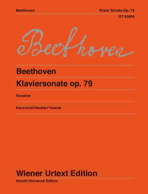 Sonatine pour piano n°25 en Sol majeur Opus 79 - BEETHOVEN - Partition