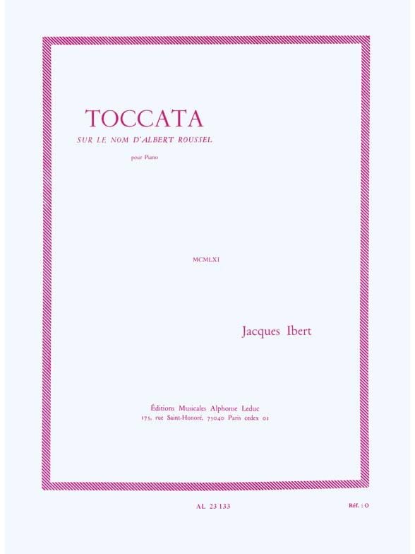 Toccata IBERT Partition Piano