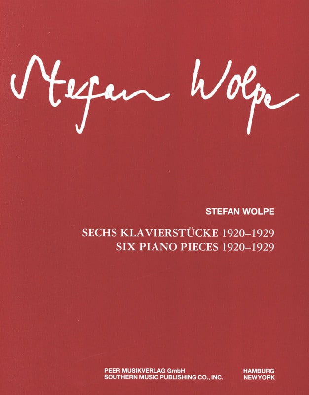 6 Klavierstücke 1920-1929 - Stefan Wolpe - Partition - Piano