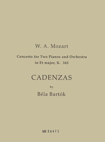 Cadences Pour le Concerto KV 365. - MOZART - Partition - Piano