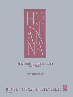 Hosianna. Voix Grave Partition Mélodies