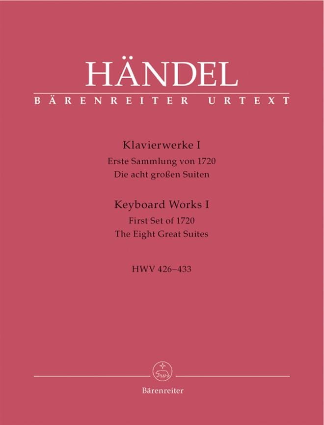 Oeuvre pour piano Volume 1 HAENDEL Partition Piano
