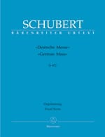 Deutsche Messe D 872 SCHUBERT Partition Chœur
