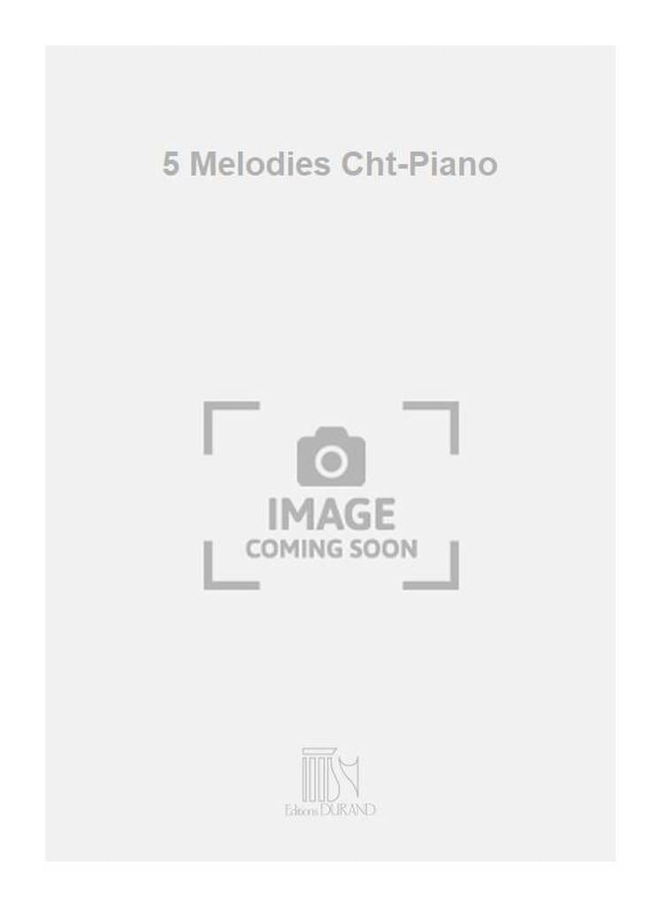 5 Mélodies Op. 16 Rhené-Baton Partition Mélodies