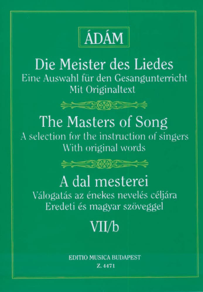 Die Meister des Liedes Lieder von Schubert vol 7b Partition