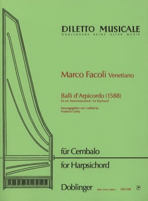Balli d'Arpicordo (1588) Marco Facoli Partition Clavecin