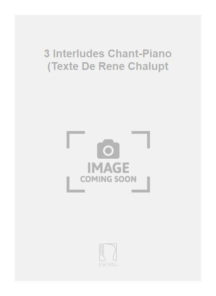 3 Interludes Georges Auric Partition Mélodies