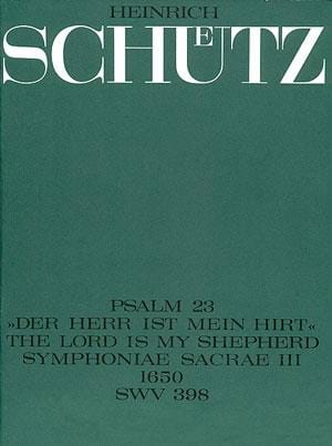 Der Herr ist mein Hirt op.12-1 SCHUTZ Partition Chœur