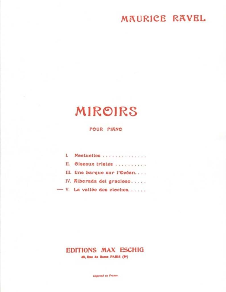 La Vallée des Cloches. 4 Mains RAVEL Partition Piano