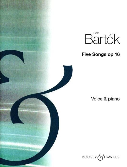 5 Songs Op. 16 BARTOK Partition Mélodies