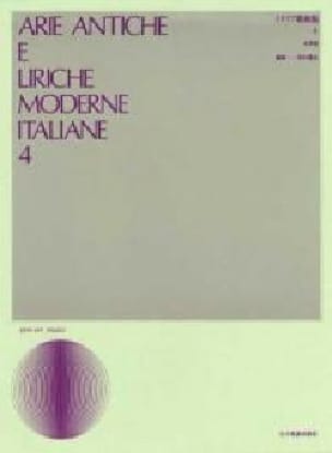 Arie Antiche E Liriche Moderne Italiane Volume 4. Voix Moyenne - 