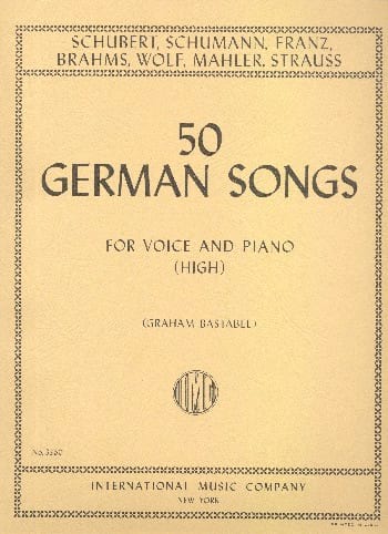 50 German Songs - Voix Haute Partition Mélodies