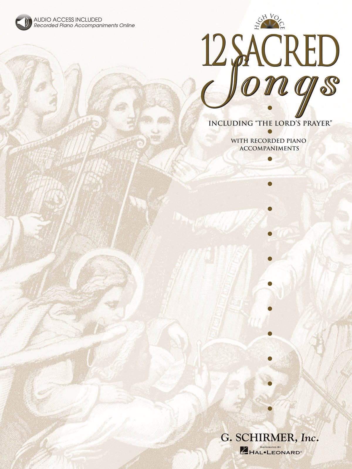 12 Sacred Songs. Voix Haute Partition Mélodies