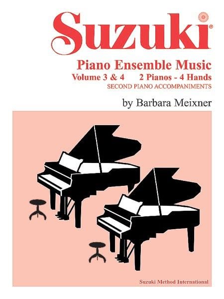 Suzuki Piano Ens Mus V3/4 Pa Duo Partition Piano