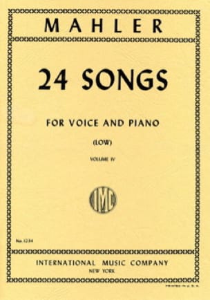 24 Songs Volume 4. Voix Grave - MAHLER - Partition - Mélodies