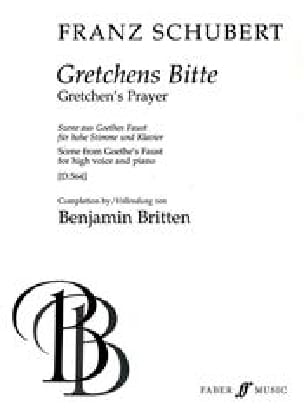 Gretchens Bitte SCHUBERT Partition Mélodies