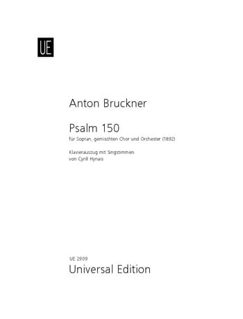 Psalm 150 BRUCKNER Partition Chœur
