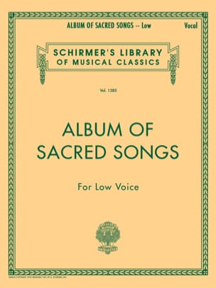Album Of Sacred Songs. Voix Grave Partition Mélodies