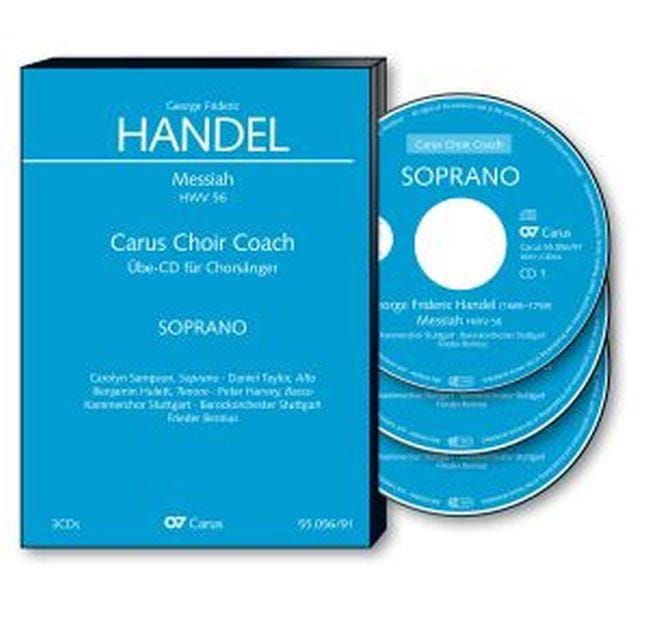 Messiah Hwv 56 3 CD Basse CHOEUR HAENDEL Partition Chœur