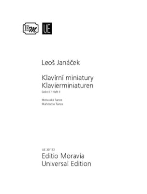 Klavierminiaturen. Volume 2 JANACEK Partition Piano