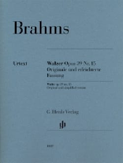 Valse Opus 39-15 BRAHMS Partition Piano