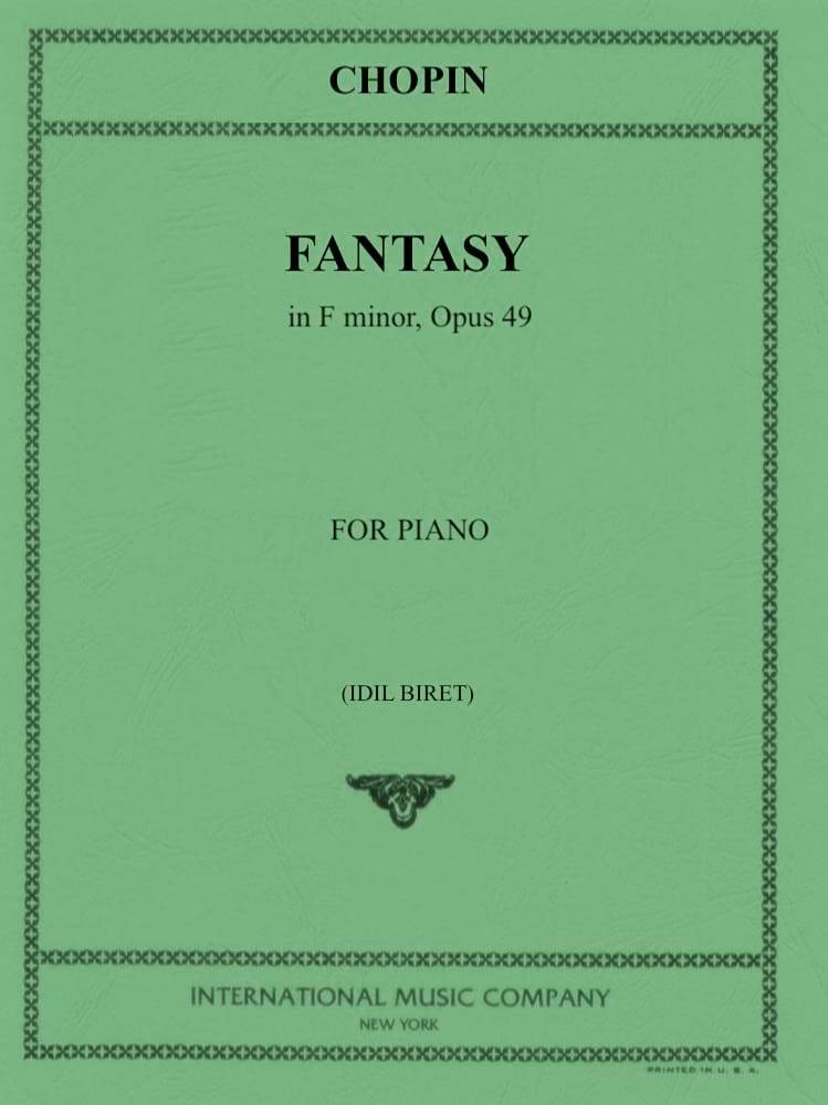 Fantaisie en fa mineur, Op. 49 CHOPIN Partition Piano