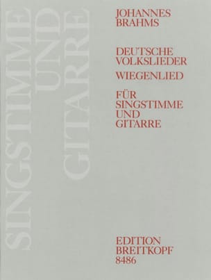 Deutsche Volkslieder Woo 33 et Op. 49-4 BRAHMS Partition Guitare