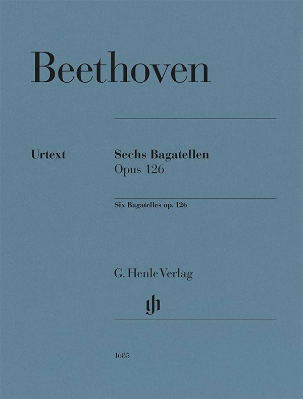 Six Bagatelles op. 126 BEETHOVEN Partition Piano