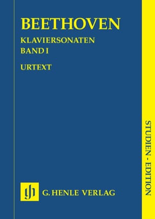 Sonates Pour Piano. Volume 1 BEETHOVEN Partition Petit format