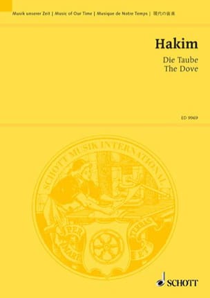 Die Taube. Conducteur Naji Hakim Partition Musique de chambre vocale