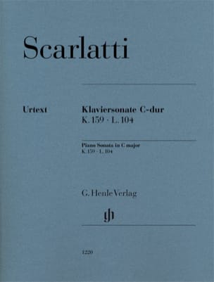 Sonate pour piano en do majeur K159 L104 SCARLATTI Partition Clavecin