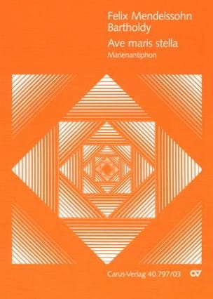 Ave Maris Stella MENDELSSOHN Partition Mélodies