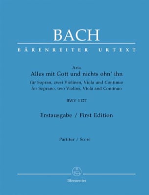 Alles Mit Gott Und Nichts Ohn' Ihn BWV 1127 - BACH - Partition